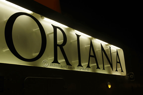 Oriana Name Plate